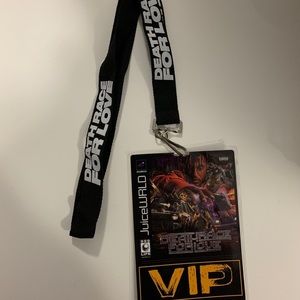 Juice Wrld vip tour pass lanyard
